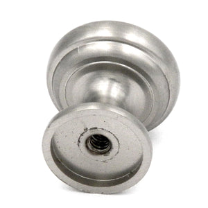 10 Pack Hickory Hardware Zephyr 1" Satin Nickel Round Ringed Dome Cabinet Knob P2286-SN