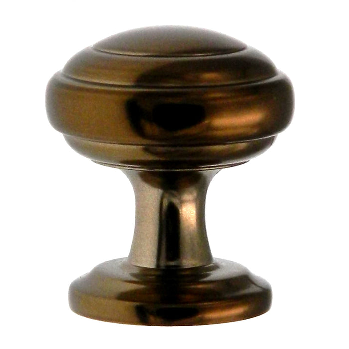 10 Pack Hickory Hardware Zephyr 1" Venetian Bronze Round Ringed Dome Cabinet Knob P2286-VBZ