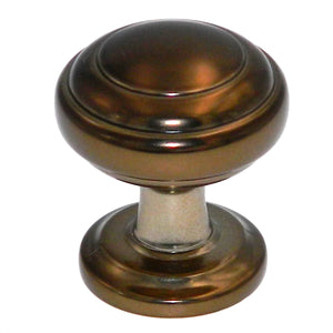 Hickory Hardware Zephyr 1" Venetian Bronze Round Ringed Dome Cabinet Knob P2286-VBZ