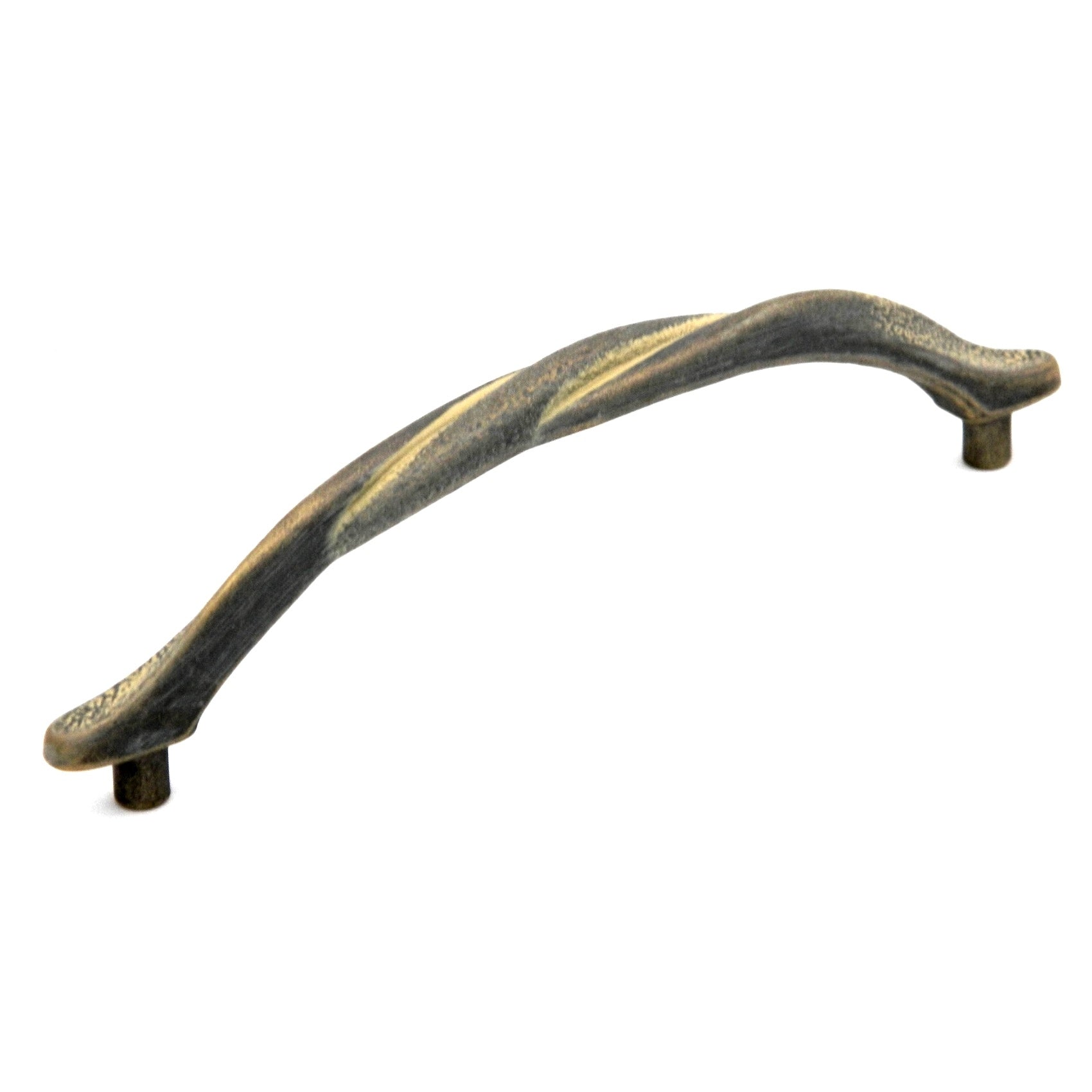 Paquete de 10 tiradores de manija de gabinete Hickory Harlequin P2422-BOA rubio antiguo de 5 "(128 mm) cc
