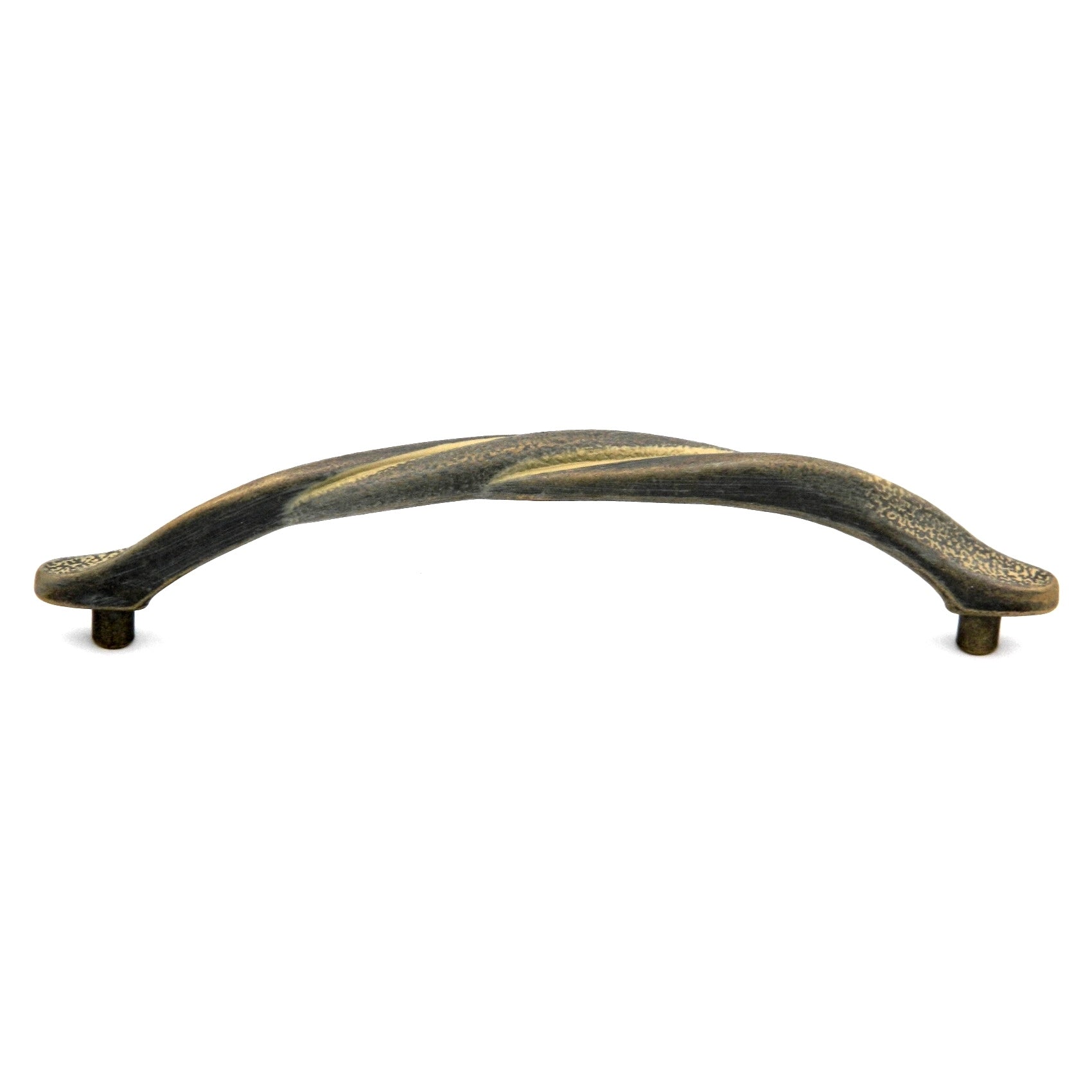Paquete de 10 tiradores de manija de gabinete Hickory Harlequin P2422-BOA rubio antiguo de 5 "(128 mm) cc