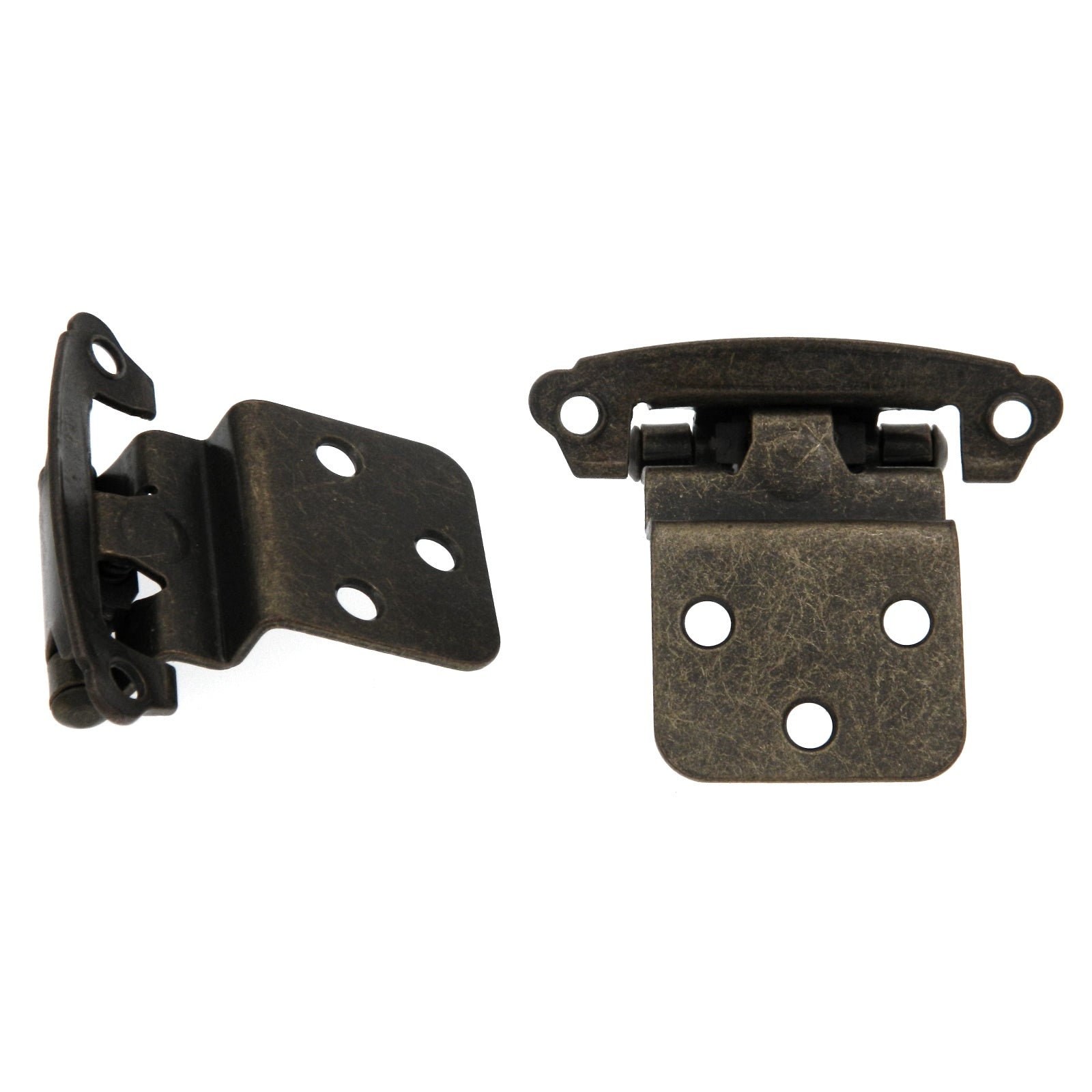10 pares de bisagras de gabinete con cierre automático de nogal P243-WOA antiguas Windover de 3/8"