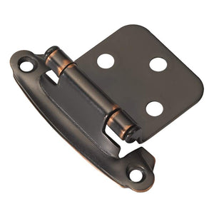 Pair Hickory Hardware P244-OBH Oil Rubbed Bronze Self Closing Cabinet Hinges