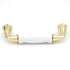 10 Pack Hickory Tranquility P260-W Polished Brass White 3"cc Arch Cabinet Handle Pull