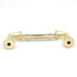 10 Pack Hickory Tranquility P260-W Polished Brass White 3"cc Arch Cabinet Handle Pull