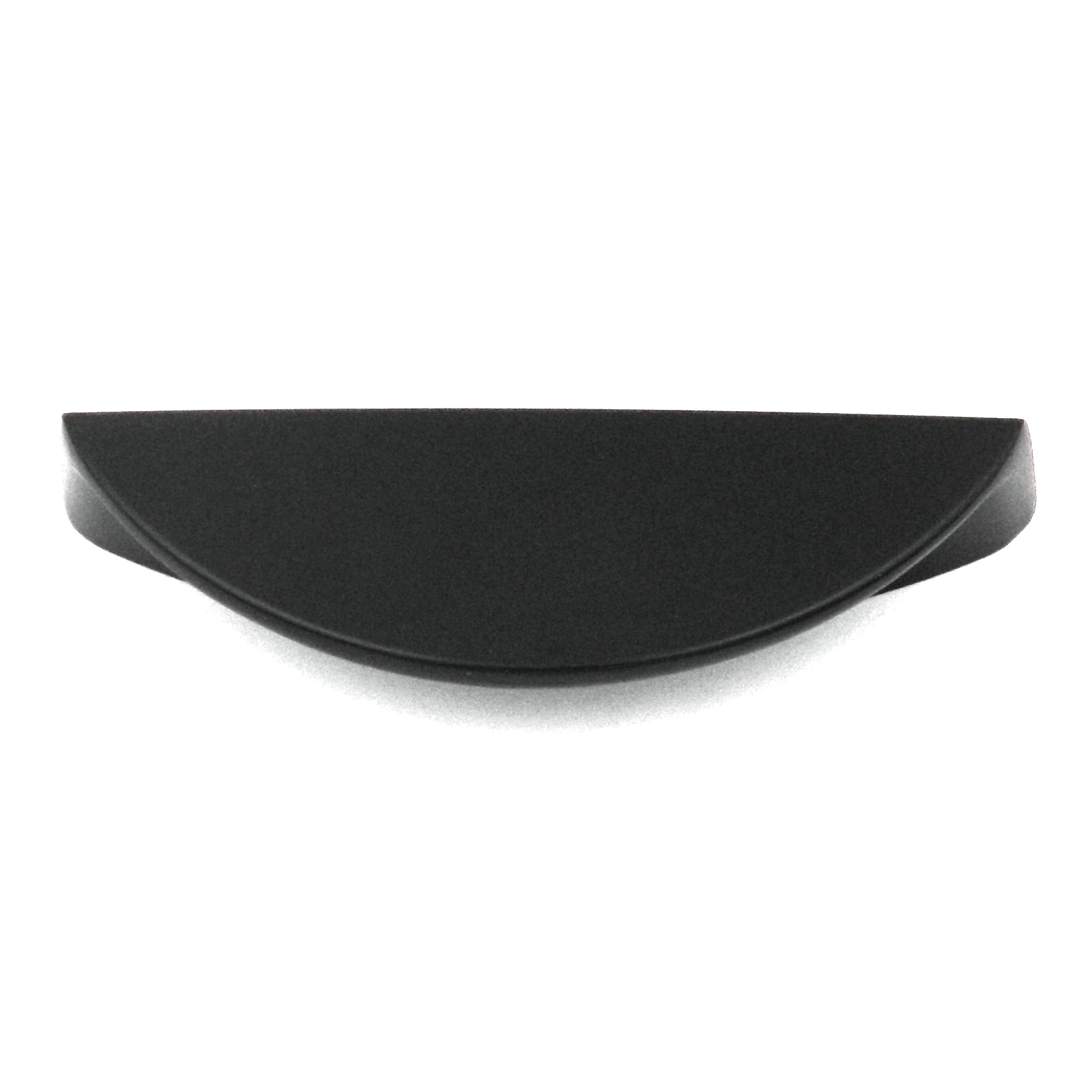Hickory Hardware Modus negro mate 1 1/2 "cc tirador de taza tirador de dedo P2624-MB