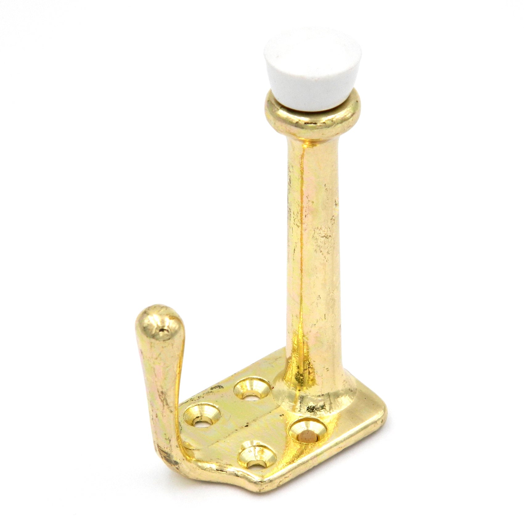 Hickory Polished Brass Wall, Stall Door Stop Robe, Purse Hook P27125-PB, 10 Pack