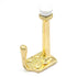 Hickory Hardware Polished Brass Wall, Stall Door Stop Robe, Purse Hook P27125-PB