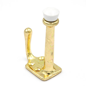 Hickory Polished Brass Wall, Stall Door Stop Robe, Purse Hook P27125-PB, 10 Pack