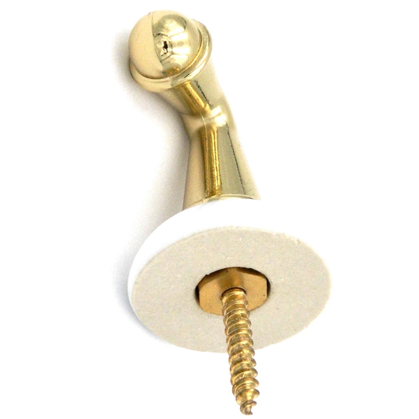 Hickory Hardware P27130-PB - Ganchos de porcelana para bata o abrigo de porcelana de latón pulido
