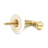 Hickory Hardware P27130-PB - Ganchos de porcelana para bata o abrigo de porcelana de latón pulido