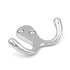 10 Pack Hickory Hardware Chrome Finish Solid Brass Double Utility Hook P27305-CH