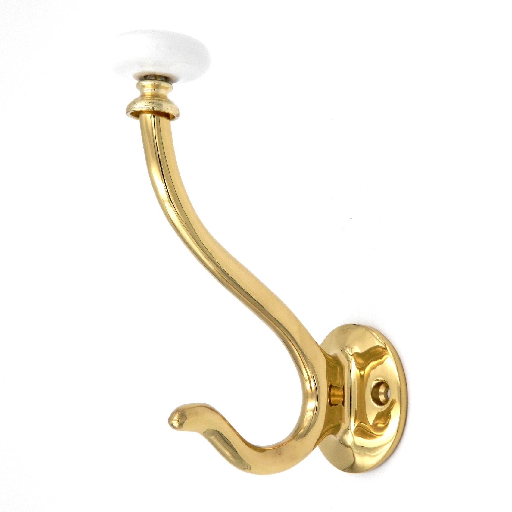 Hickory Hardware P27360 - Ganchos para abrigo y sombrero (latón macizo, latón pulido)