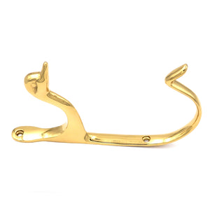 Hickory Hardware Elegance Hooks Polished Brass Duck Head Wall Mount Coat and Hat Hook P27365
