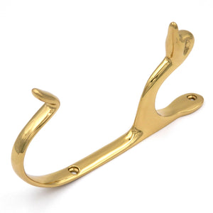 Hickory Hardware Elegance Hooks Polished Brass Duck Head Wall Mount Coat and Hat Hook P27365