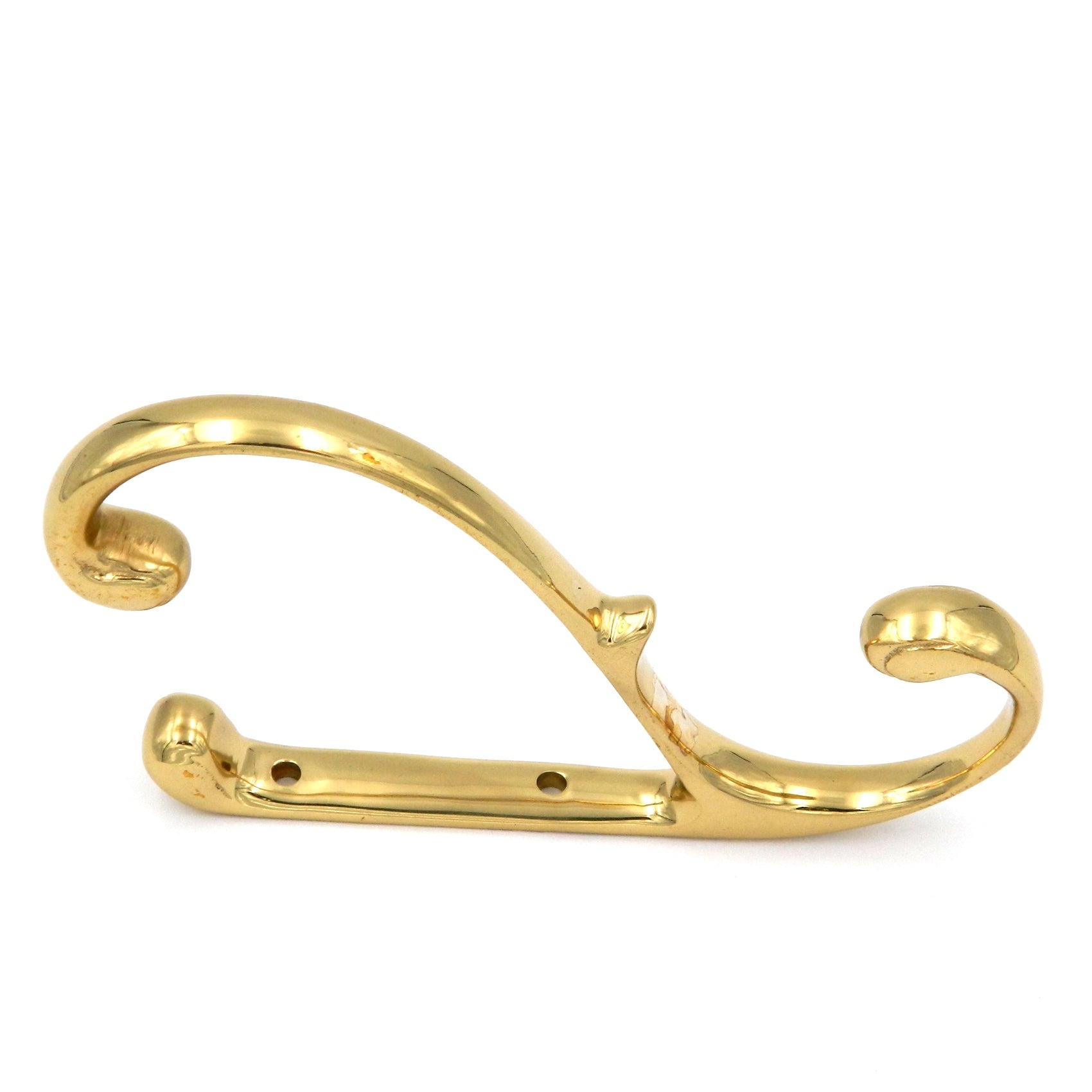 Hickory Hardware P27380 - Ganchos para abrigo y sombrero (latón macizo, latón pulido)
