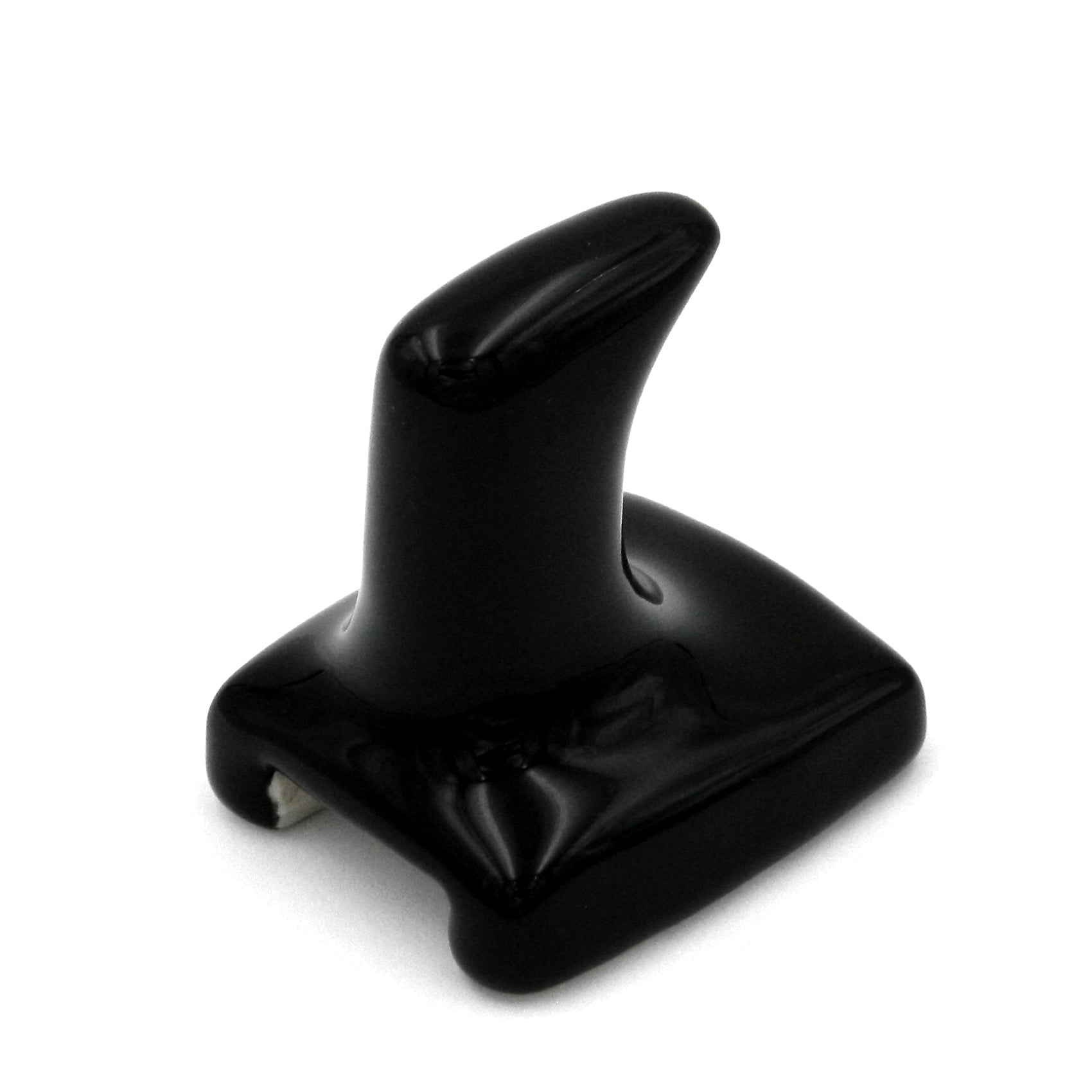 Hickory Hardware Ganchos de porcelana negra P27410-BL Gancho de pared para bata de porcelana