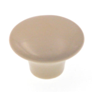 Hickory Hardware English Cozy Light Almond Round 1 1/4" Porcelain Cabinet Knob P28-LAD