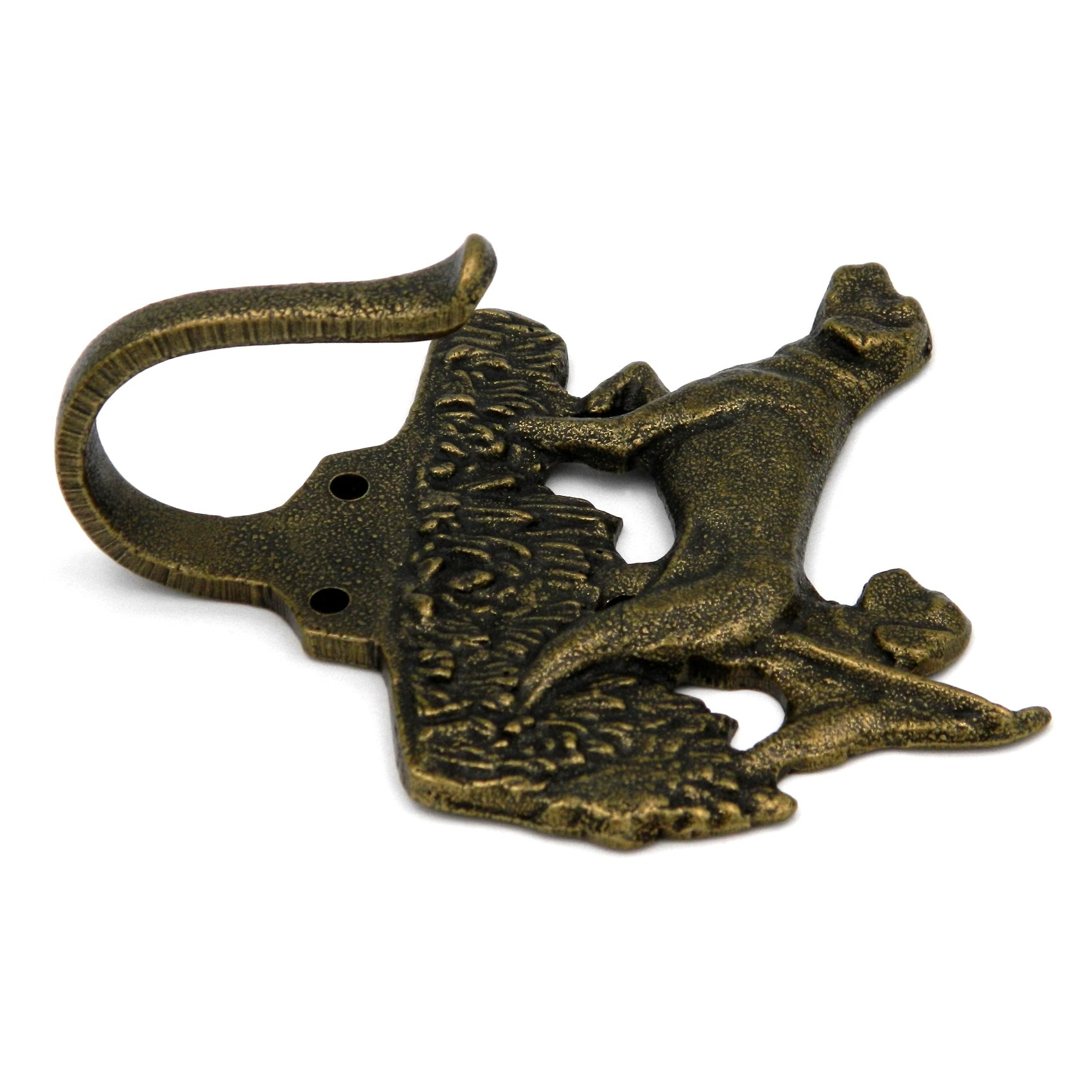 Hickory Hardware Natural Wonders Antique Brass English Pointer Dog Wall Mount Clothes Hook P28652-AB