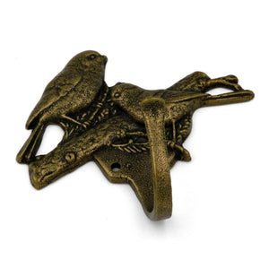 Hickory Hardware Natural Wonders Antique Brass Chickadee Wall Mount Decorative Hook Hook P28663-AB