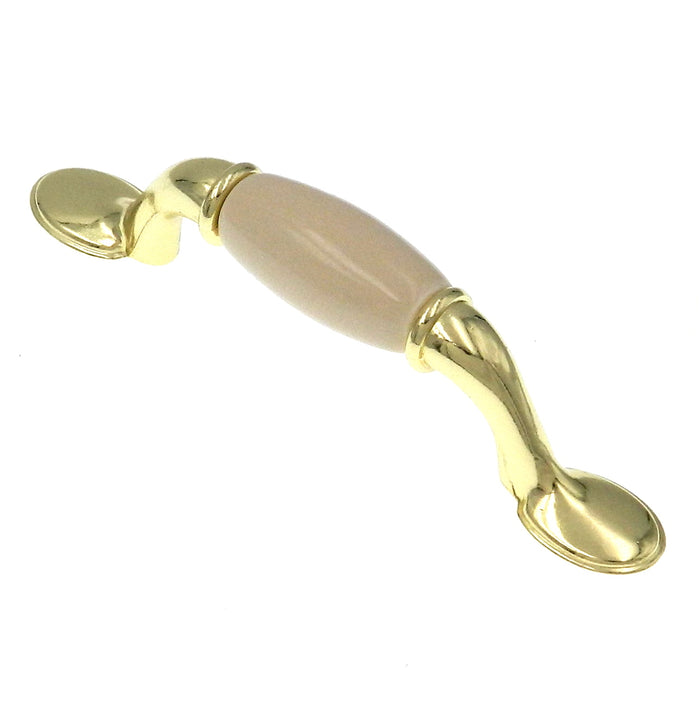 Showcase  Polished Brass Cabinet  3"cc Handle Pull P2891-PBBO4