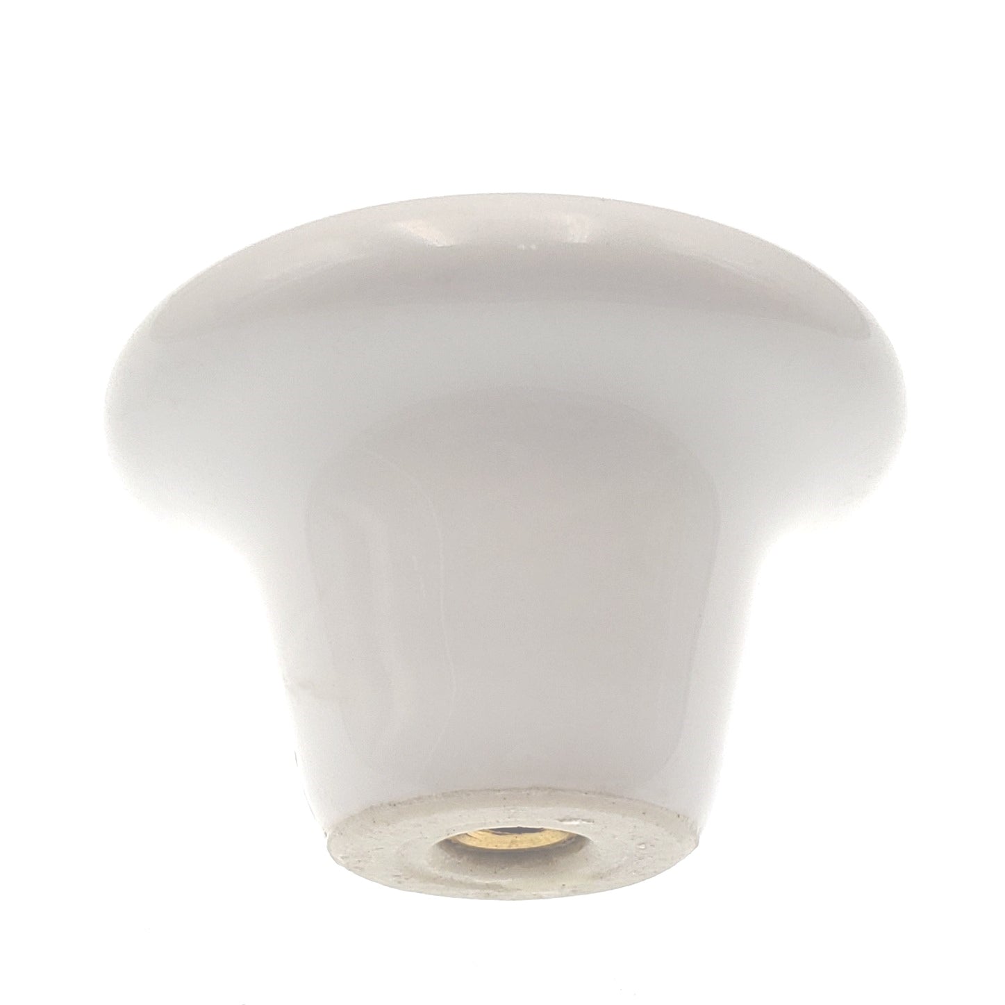 Hickory Hardware English Cozy 1 1/2" White with Blue Flower Round Cabinet Knob P29-BF