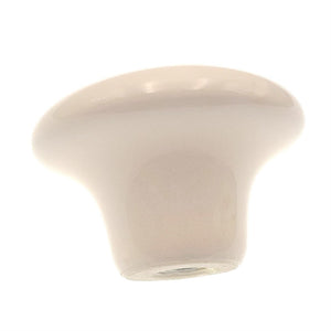 P29-LAD Almond Porcelain 1 1/2" Round Cabinet Knobs Pulls Hickory Tranquility