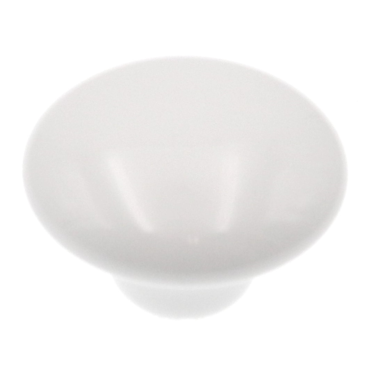 Hickory Hardware English Cozy 1 1/2" White Round Mushroom Cabinet Knob P29-W