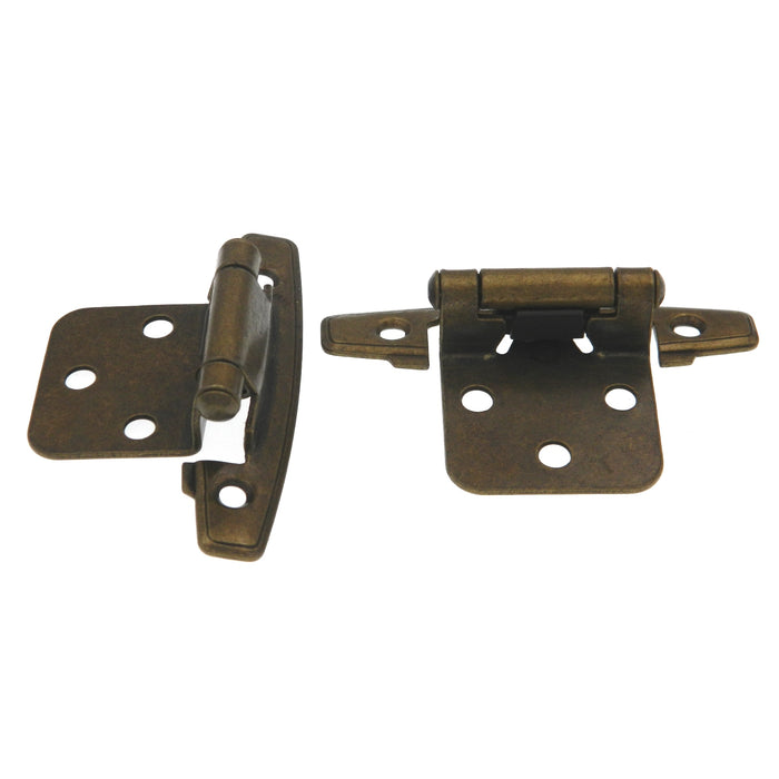 Pair Hickory Hardware Brass P296-LP Variable Overlay Cabinet Hinges