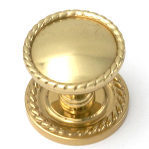 Keeler Annapolis Polished Brass Round 1 1/2" Solid Brass Cabinet Knob P3