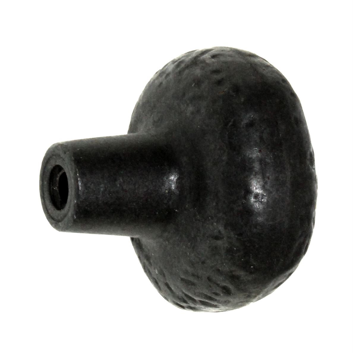 Hickory Hardware Refined Rustic Black Iron 1 1/4" Hammered Cabinet Knob P3002-BI