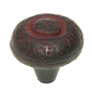 Hickory Hardware Refined Rustic Iron 1 1/2" Hammered Cabinet Knob P3003-RI