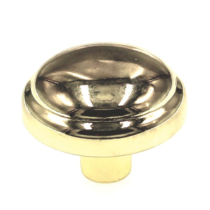 Perilla de gabinete con anillo de latón pulido Liberty de 1 3/16" P30068V-PB-C7