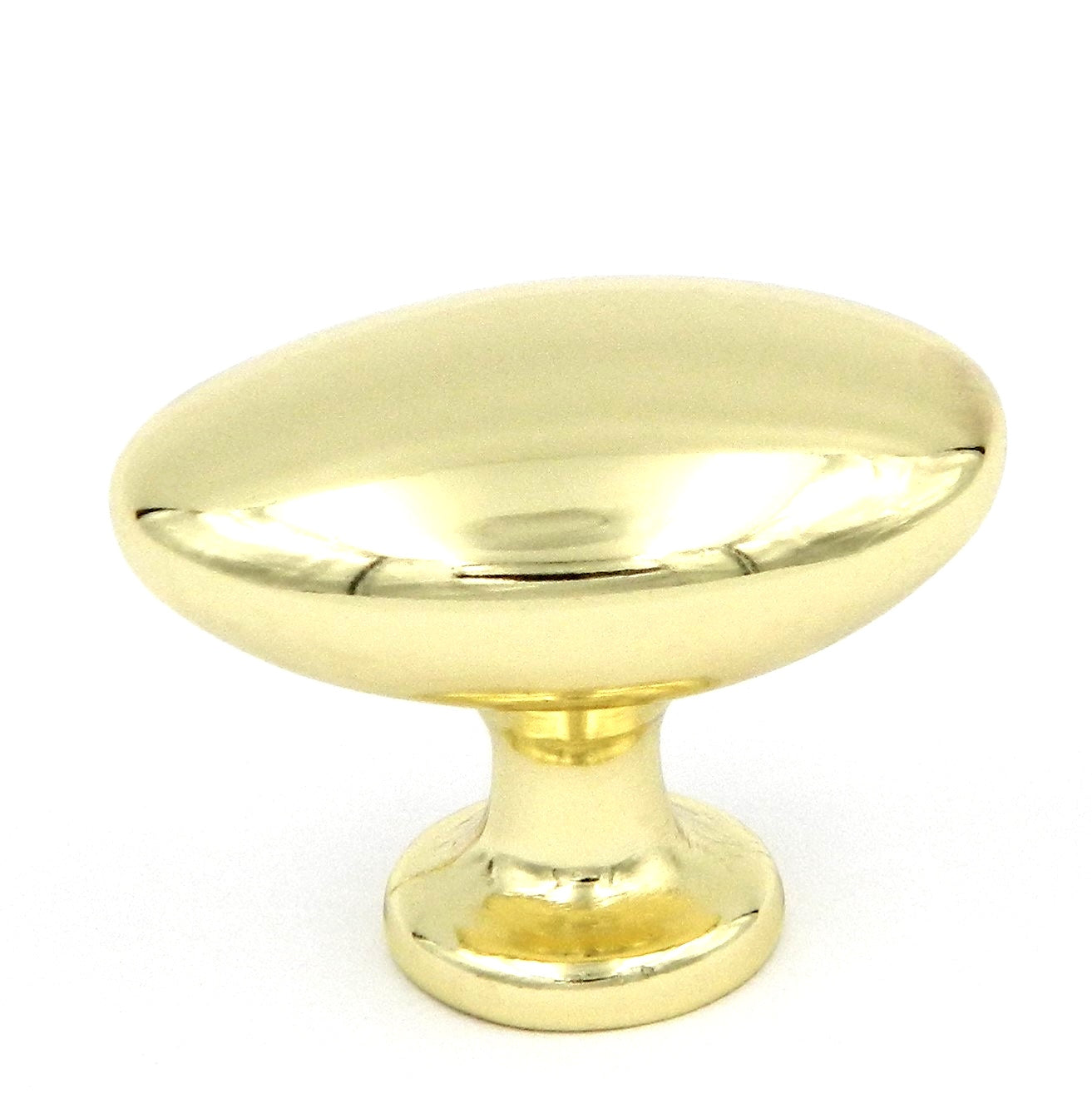 Hickory Hardware Ecléctico latón pulido ovalado 1 1/2" perilla de gabinete P301-3