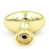 Hickory Hardware Ecléctico latón pulido ovalado 1 1/2" perilla de gabinete P301-3