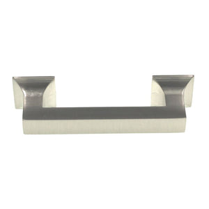 Hickory Hardware Studio Stainless Steel 3" Ctr. Square Cabinet Bar Pull P3010-SS