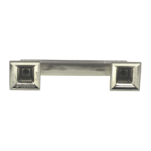 Hickory Hardware Studio Stainless Steel 3" Ctr. Square Cabinet Bar Pull P3010-SS