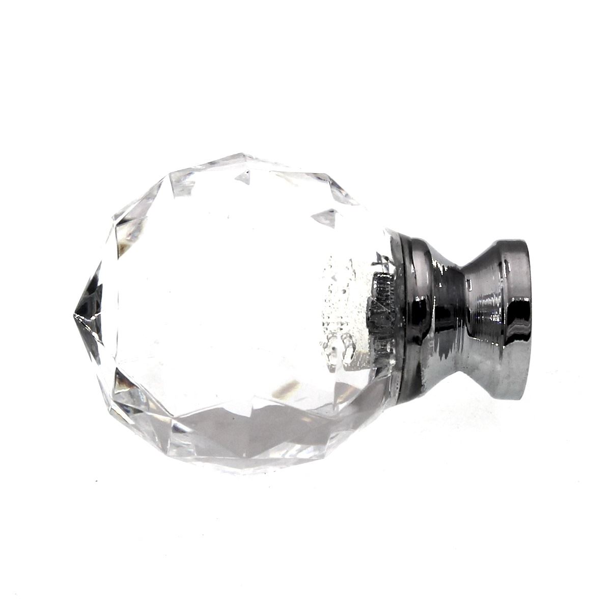 Liberty Design Facets 1 3/16" Faceted Cabinet Knob Chrome Crystal P30101-CHC