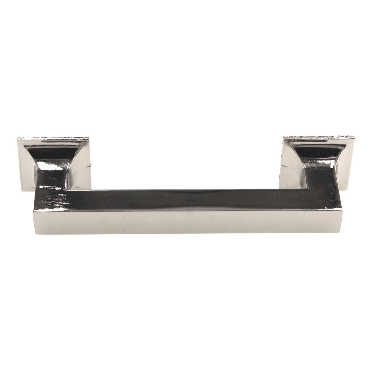 Hickory Hardware Studio 3 3/4" (96mm) Ctr Square Pull Polished Nickel P3011-14