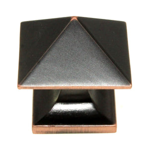 Hickory Hardware Studio 1 1/4" Prism Cabinet Knob Oil-Rubbed Bronze P3015-OBH