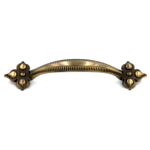 Keeler Spanish Gothic P3021-07 Sherwood Antique Brass 3 3/4" (96mm)cc Solid Brass Handle Pull