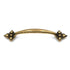 Keeler Spanish Gothic P3022-07 Sherwood Latón antiguo 5" (128 mm) cc Tirador de manija de latón macizo