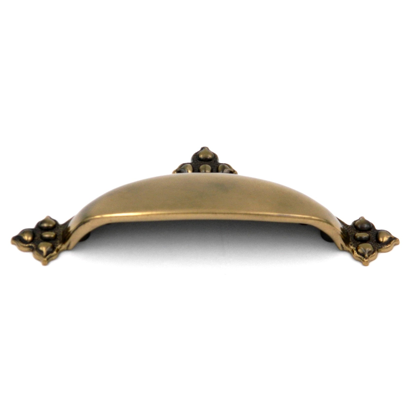 20 Pack Keeler Spanish Gothic P3023-07 Dark Antique Copper 3", 3 3/4" (96mm)cc Solid Brass Cup Pull