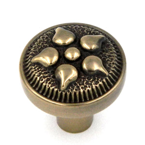 20 Pack Belwith Keeler Spanish Gothic 1" Sherwood Antique Brass Solid Brass Cabinet Knob P3025-07