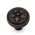 Paquete de 10 perillas de gabinete de latón macizo de cobre antiguo oscuro Belwith Keeler gótico español de 1" P3025-DAC