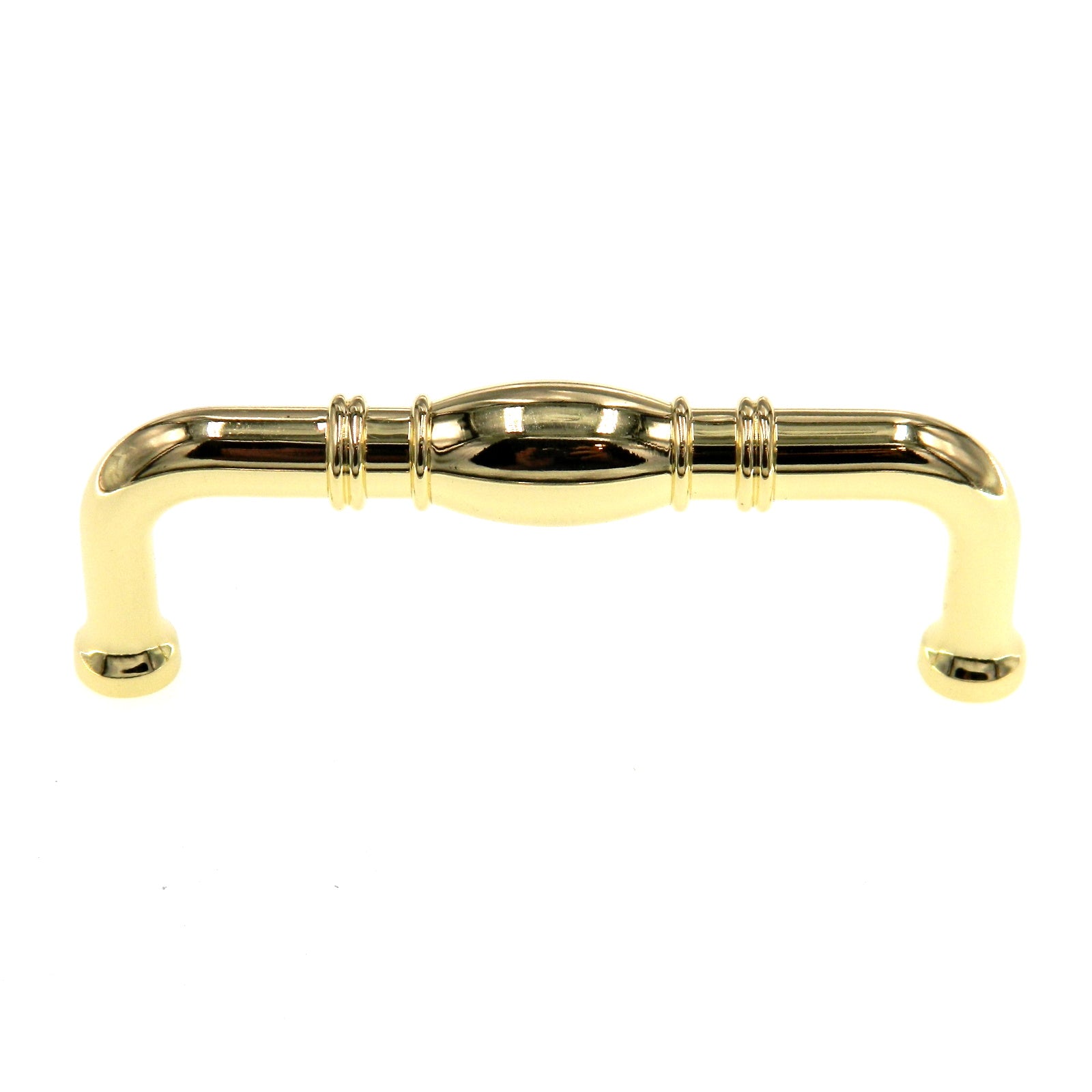Hickory Hardware Williamsburg Polished Brass 3" Ctr Cabinet Pull Handle P3050-PB