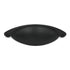 Paquete de 10 tiradores para tazas de gabinete de tazas de 2 1/2" (64 mm) de nogal Gainsborough negro mate P3071-MB