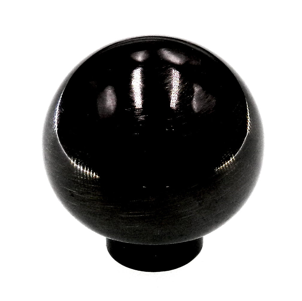 Belwith Eclectic Black Nickel 1 1/4" Round Cabinet Knob Ball 