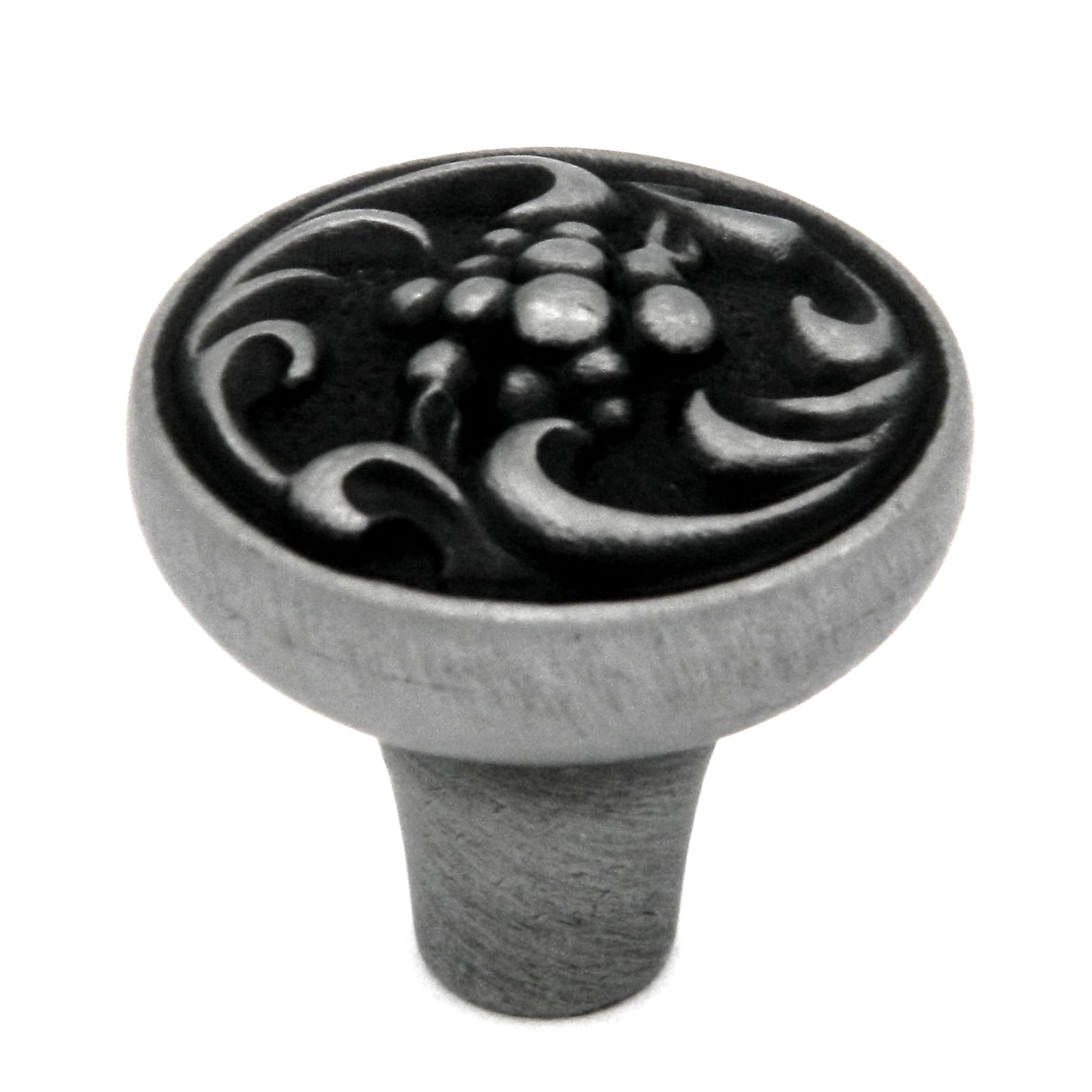 10 Pack Hickory Altair P3094-SPA Satin Pewter Antique 1 3/8" Cabinet Knob Pulls