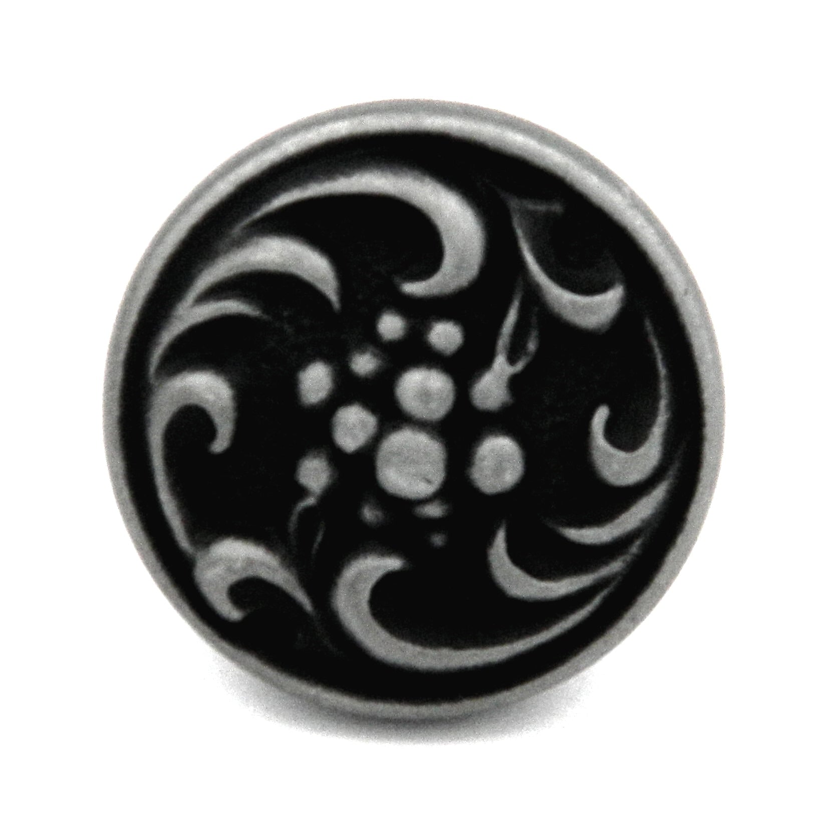 10 Pack Hickory Altair P3094-SPA Satin Pewter Antique 1 3/8" Cabinet Knob Pulls